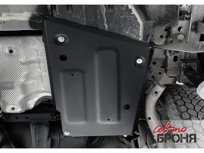 Защита топливного бака (сталь) + комплект крепежа для Haval M6 2023-н.в. (V - 1.5, робот, передний привод)