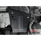Защита топливного бака (сталь) + комплект крепежа для Haval M6 2023-н.в. (V - 1.5, робот, передний привод)