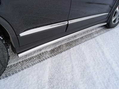 Пороги труба 60,3 мм для Haval M6 1.5 2021 – н.в. HAVM623-13