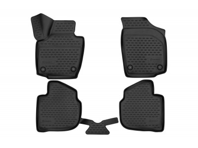 Коврики 3D в салон Element полиуретан 4 шт для Volkswagen Polo № ELEMENT3D02433210k