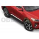 Пороги алюминиевые Rival Black для Haval F7/F7x 2019-2021