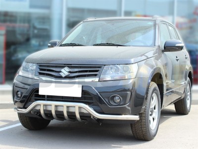 Защита переднего бампера Сити Гард 53-43 мм с защитой картера для Suzuki Grand Vitara № GVN10 6