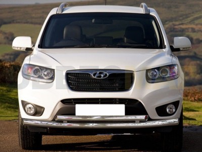 Защита передняя двойная 60-53 мм для Hyundai Santa Fe № HSF10 1.1