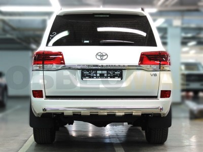 Защита заднего бампера 76 мм с накладками для Toyota Land Cruiser 200 № LCN2015_11.1