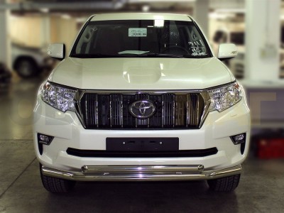 Защита передняя двойная 76-60 мм для Toyota Land Cruiser Prado 150 № LCPR17_1.2