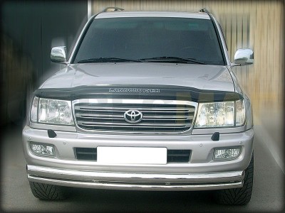 Защита передняя двойная 76-60 мм для Toyota Land Cruiser 100 № LC 5