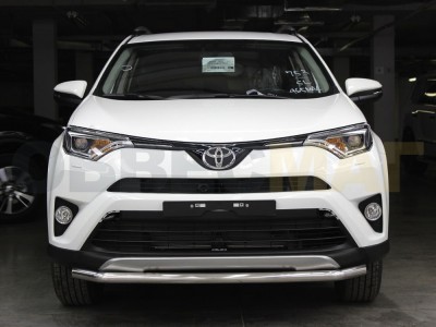 Защита переднего бампера 53 мм с двумя загибами для Toyota RAV-4 № TRN15_1