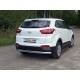Пороги труба овальная с проступью 75х42 мм ТСС для Hyundai Creta 2016-2021