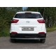 Защита заднего бампера 42 мм ТСС для Hyundai Creta 2016-2021