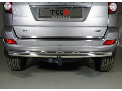 Накладка на заднюю дверь лист шлифованный  для Haval H5 № HAVH520-02