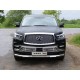 Накладка решетки радиатора 12 мм 2 шт ТСС для Infiniti QX80 2018-2021