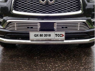 Накладка решетки радиатора 12 мм 2 шт для Infiniti QX80 № INFQX8018-02