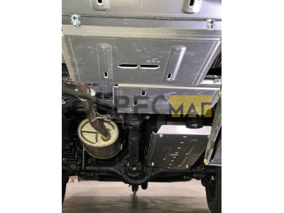 Защита бака (алюминий) 4мм для JAC T8 Pro 2020-н.в., Sollers ST6 2023-н.в., ST8 2.0TD 2025-н.в. (дизель) 4WD МКПП