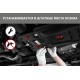 Защита магистралей + комплект крепежа, АвтоБРОНЯ, Сталь для, Jetour X70 Plus, V-1.6,Робот, передний, 2023-н.в.,Soueast DX8S. V-1.5, робот, передний, 2022-н.в.