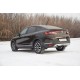 Защита порогов вогнутая d=51 мм ШАГРЕНЬ (ППК) для Renault Arkana 2019-2022