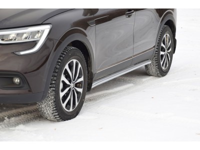 Защита порогов вогнутая d=51 мм ИСКРА (ППК) для Renault Arkana 2019-2022