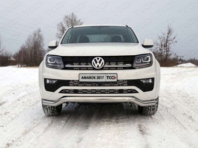 Защита передняя кенгурин 76 мм для Volkswagen Amarok № VWAMAR17-35
