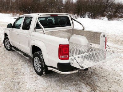 Защита кузова 75х42 мм для Volkswagen Amarok № VWAMAR17-21