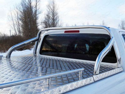 Защита кузова на крышку 75х42 мм для Volkswagen Amarok № VWAMAR17-17