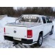 Пороги с площадкой алюминиевый лист 60 мм ТСС для Volkswagen Amarok 2016-2021