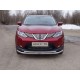 Защита передняя двойная 60-42 мм ТСС для Nissan Qashqai (СПБ) 2015-2019