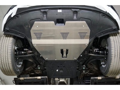 Защита картера и КПП (алюминий) 4мм для Hyundai Tucson 2021 – н.в. ZKTCC00495