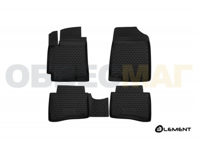 Коврики в салон Element полиуретан 4 штуки на JAC S3 № ELEMENT10501210