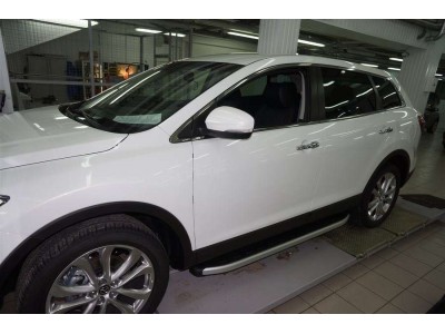Пороги алюминиевые Alyans для Mazda CX-9 № MAC9.47.0127