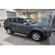 Пороги алюминиевые Brillant серебряные для Kia Sorento/Hyundai Santa Fe 2012-2020