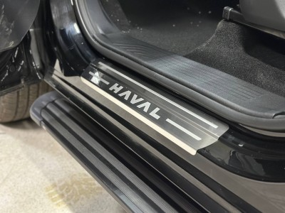 Накладки на пороги (лист шлифованный надпись HAVAL) 4шт для Haval H5 Diesel 4WD 2024-н.в. №HAVH524-01