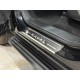 Накладки на пороги (лист шлифованный надпись HAVAL) 4шт для Haval H5 Diesel 4WD 2024-н.в.