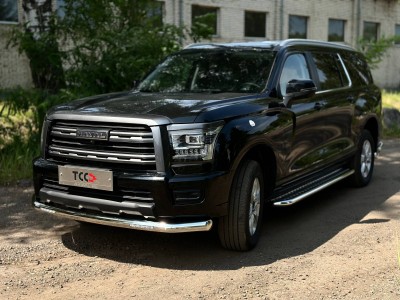 Защита передняя нижняя (с ДХО) 76,1 мм для Haval H5 Diesel 4WD 2024-н.в.