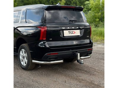 Защита задняя (уголки) 76,1 мм для Haval H5 Diesel 4WD 2024-н.в. №HAVH524-08
