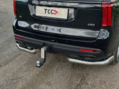 Защита задняя (уголки) 76,1 мм для Haval H5 Diesel 4WD 2024-н.в.