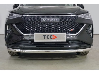 Защита передняя нижняя (с ДХО) 60,3 мм для Haval F7 2022 – н.в. HAVF722-12