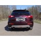 Защита задняя уголки 42 мм ТСС для Infiniti QX50 2016-2017