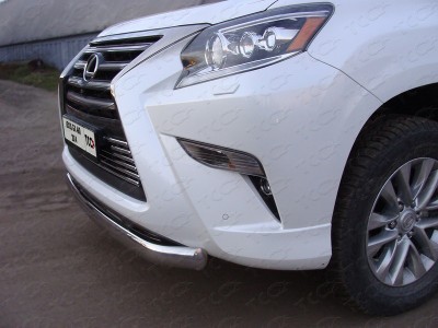 Защита передняя овальная 75-42 мм ТСС для Lexus GX460 2014-2019