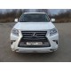 Защита передняя двойная 60-50 мм ТСС для Lexus GX460 2014-2019