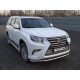 Защита переднего бампера 60 мм ТСС для Lexus GX460 2014-2019