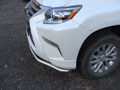 Защита переднего бампера 60 мм ТСС для Lexus GX460 2014-2019