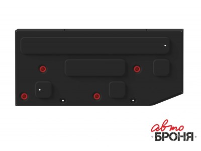 Защита топливного бака (сталь) + комплект крепежа для GAC M8 2024-н.в. (V - 2.0; АКПП, передний) №111.03410.1