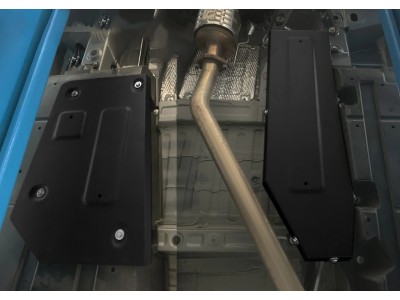 Защита топливных и тормозных магистралей (сталь) + комплект крепежа GAC M8 2024-н.в. (V - 2.0; АКПП, передний)