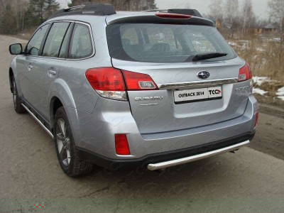 Защита заднего бампера центральная 50 мм для Subaru Outback № SUBOUT14-07
