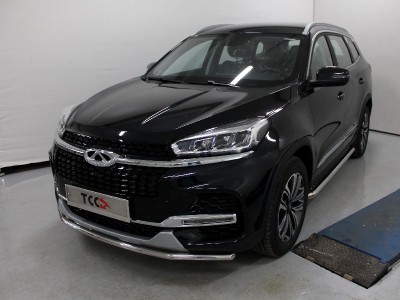 Защита переднего бампера 42 мм для Chery Tiggo 8 № CHERTIG820-19