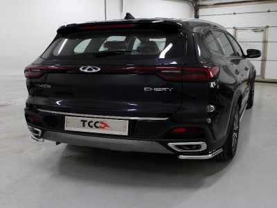 Защита задняя уголки 42 мм для Chery Tiggo 8 № CHERTIG820-35