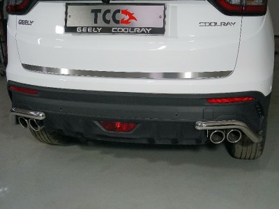 Накладка на заднюю дверь лист шлифованный  для Geely Coolray № GEELCOOL20-02