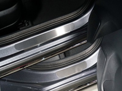 Накладки на пороги лист шлифованный 4 шт для Kia Rio X № KIARIOX20-06
