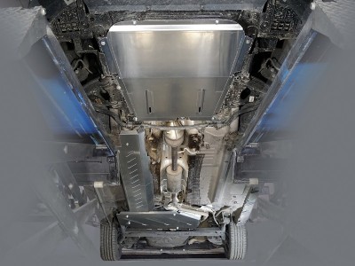 Защиты комплект, алюминий 4 мм картер, топливные магистрали, бак для Renault Sandero Stepway № ZKTCC00416K