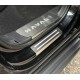 Накладки на пороги (лист шлифованный с полосой) 4шт для Haval H3 1.5 2WD 2024-н.в.