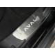Накладки на пластиковые пороги (лист шлифованный надпись HAVAL) 4шт для Haval H3 1.5 2WD 2024-н.в.